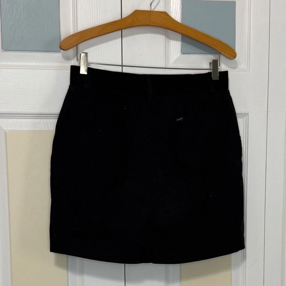 Lee Comfort Waistband Skort Union-All Black Size 8 112366410 New With Tags